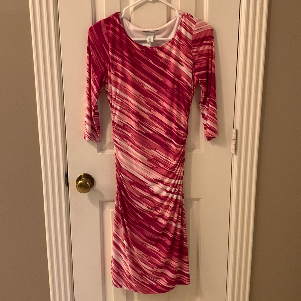 White House Black Market 3/4 sleeve dress, size XS